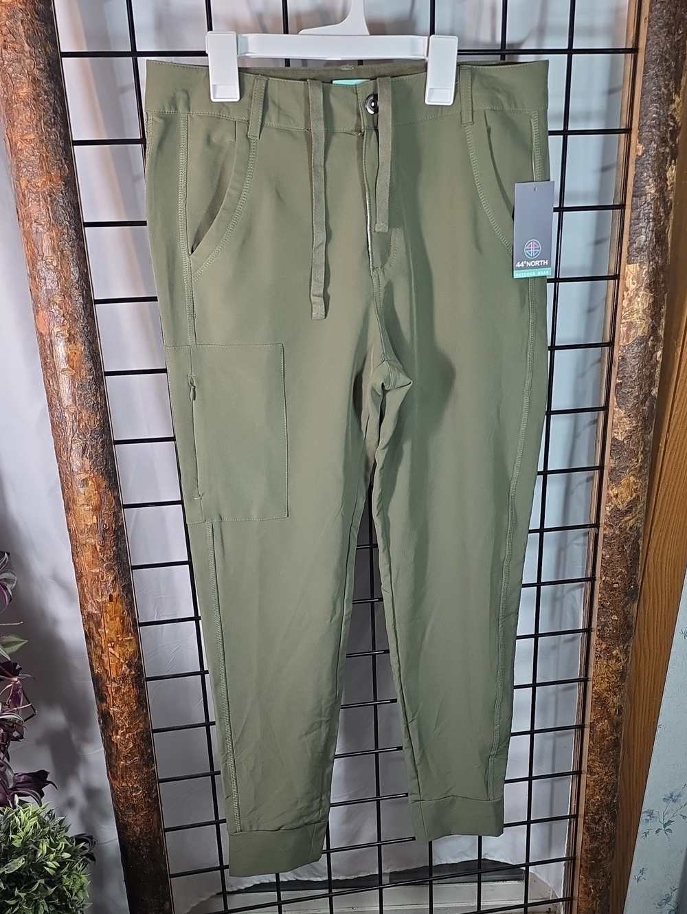 Olive Green Women's Cargo Jogger Pants